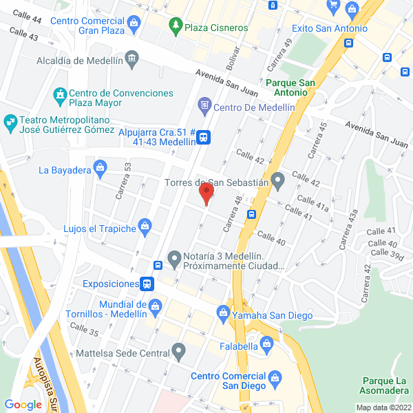 Map of Florería Monarca