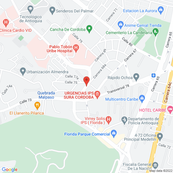 Map of Flores Clarisa