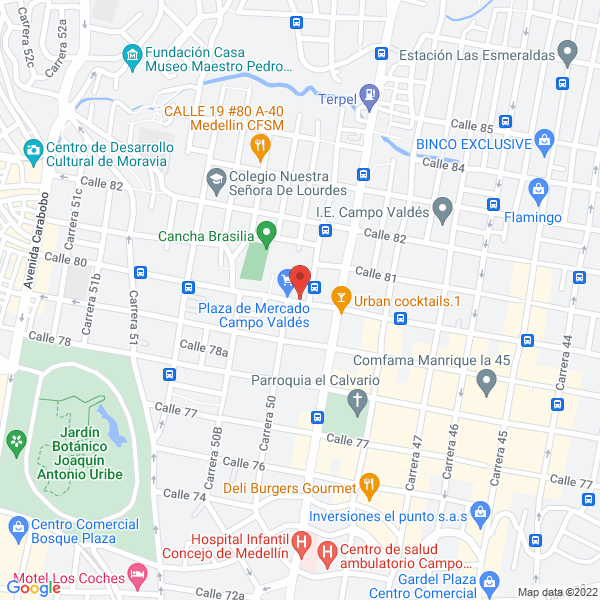 Map of Fabrigrifos Ltda.