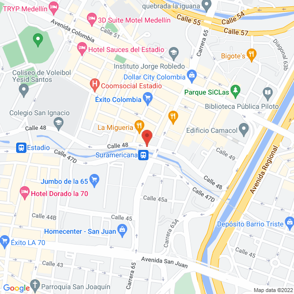 Map of Frutaplus