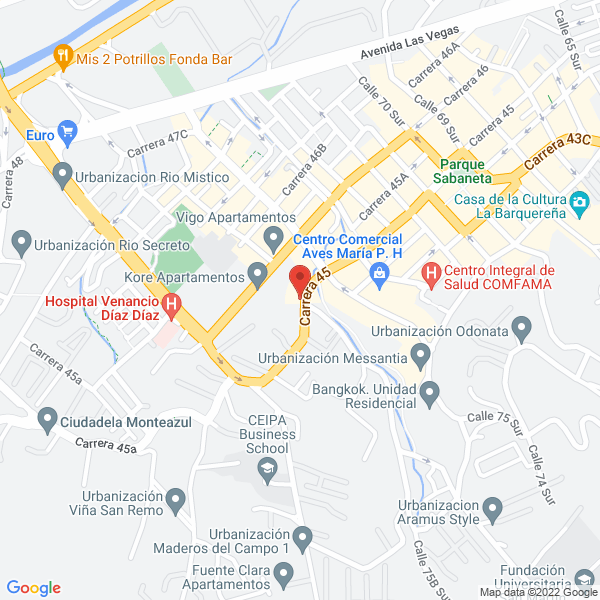 Map of Frutera Saratoga