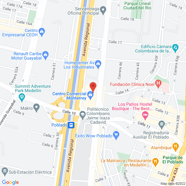 Map of Fuente Externa S.A
