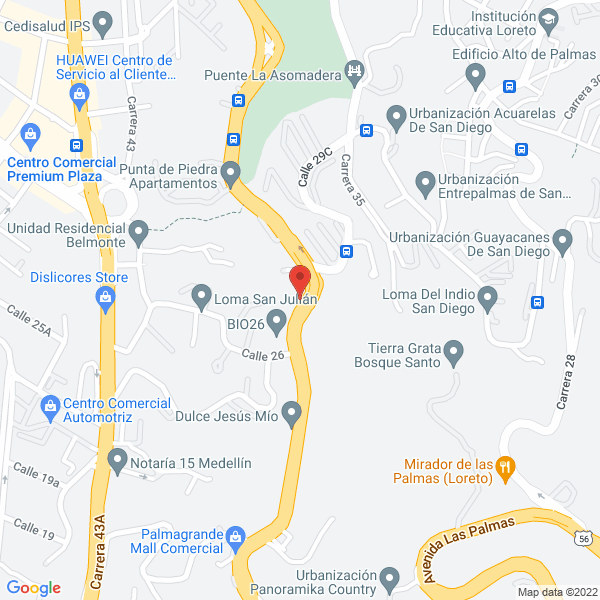 Map of Fullfrenos Vehículos S.A.S