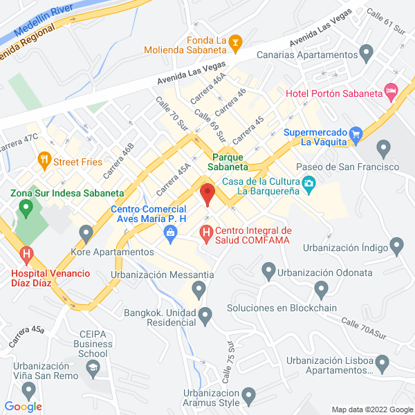 Map of Foto Arte Sabaneta