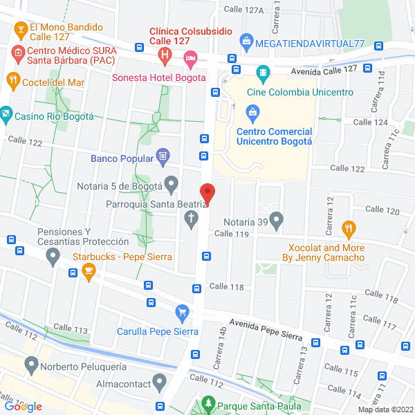 Map of Ganadería Hacienda La Macarena S.A.S.