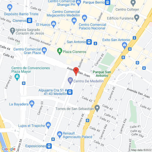 Map of Gas Y Agua Bolivar