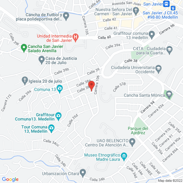 Map of Garcés Manuel Alejendro