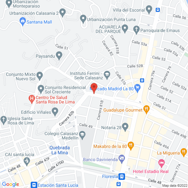Map of Fernando Toro Y Cía.