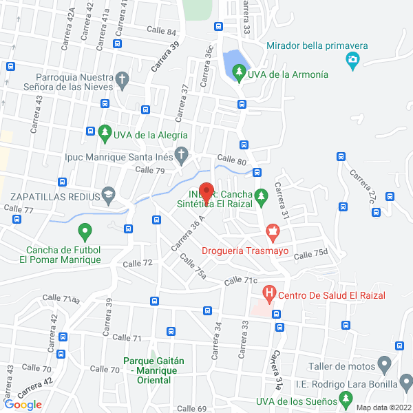 Map of Granero La Tolda Bellavista