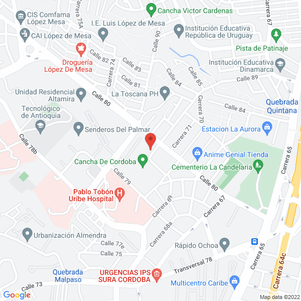 Map of Granero Refreskimos