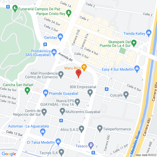Map of Granitos Y Vitrificados G Y V Ltda