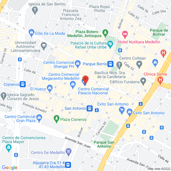 Map of Elite Tiendas