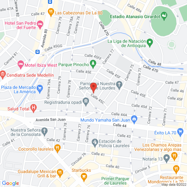 Map of Elitek S.A.S