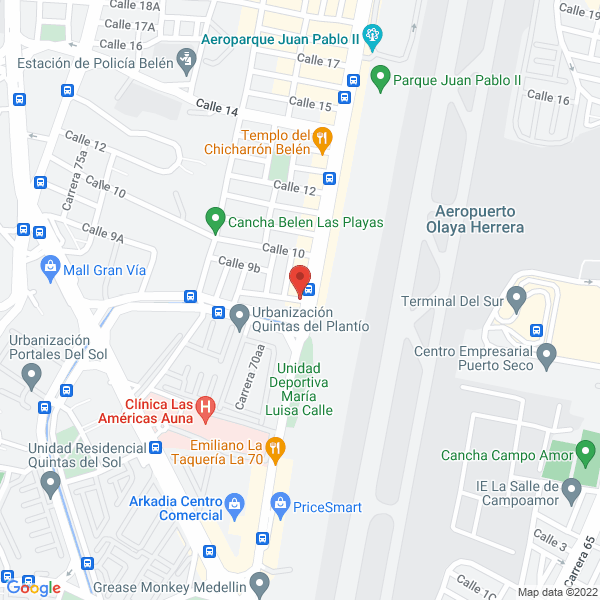 Map of Fumigaciones Adel