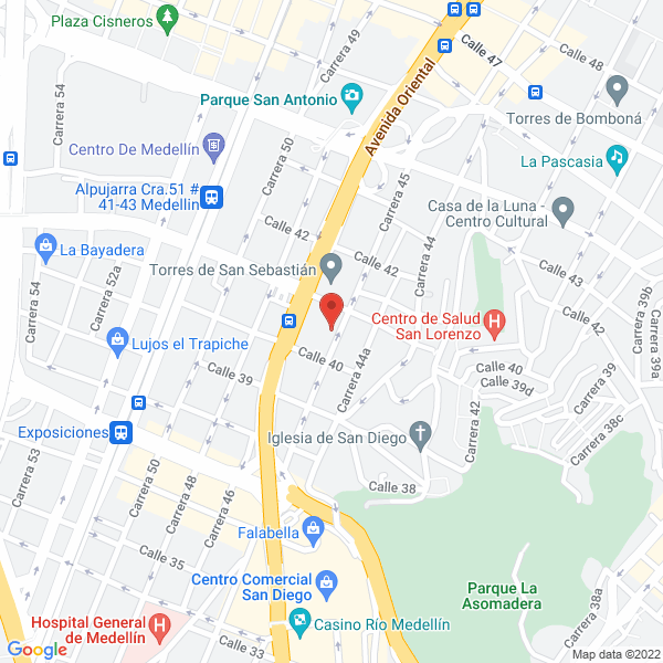 Map of Fumigaciones San Diego