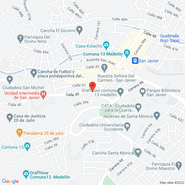 Map of Fibras Waz