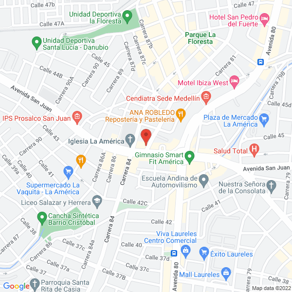 Map of Floristería La Rosseria