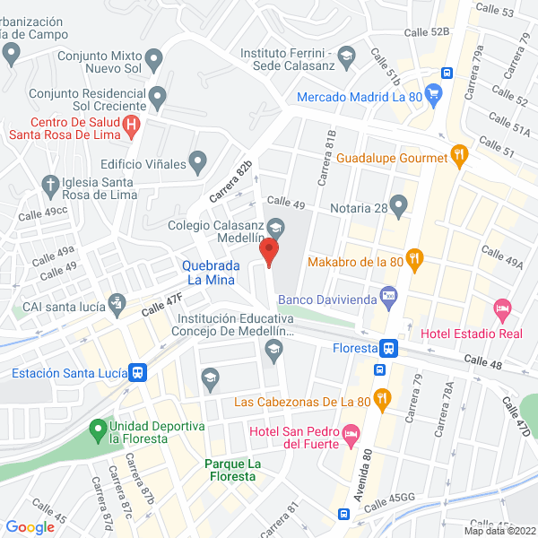Map of Fondo De Empleados Del Colegio Calazanz