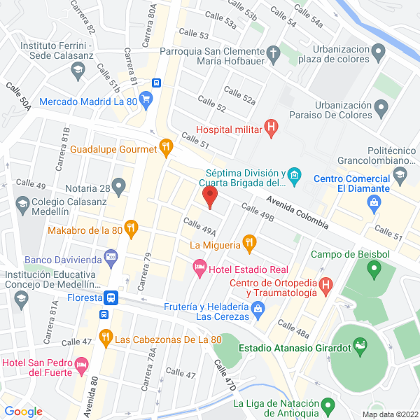 Map of G.A.P Producciones S.A.S.