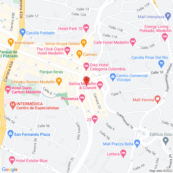 Map of Galeria Arte-Loft