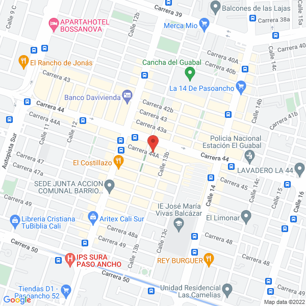 Map of H&R Motos Del Valle