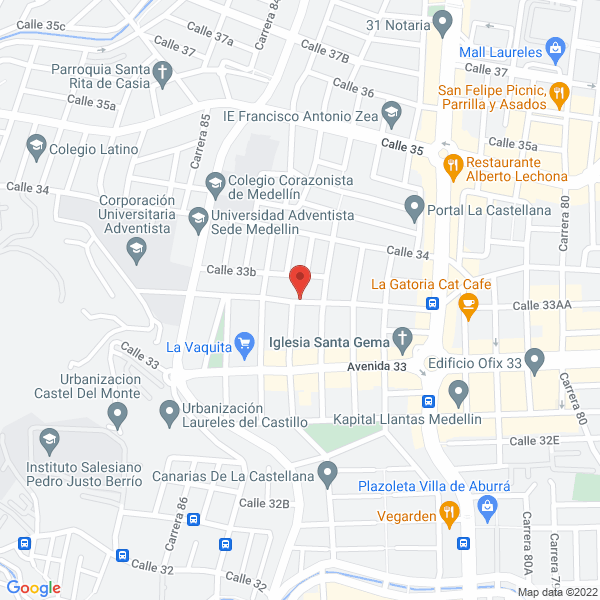 Map of Grandes Números Ltda.