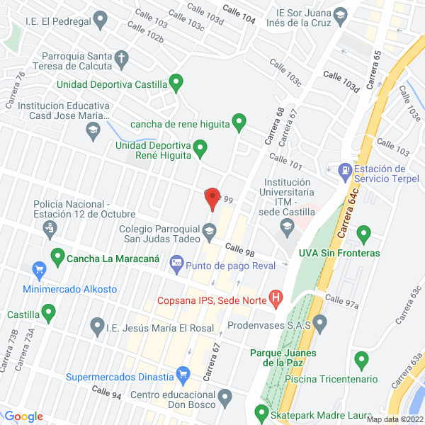 Map of Granero Eiver