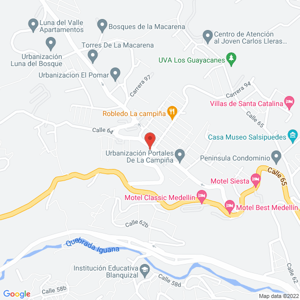 Map of Grabados Metálicos Macadamia