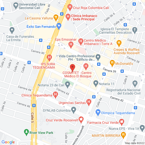 Map of Fundación Prevrenal