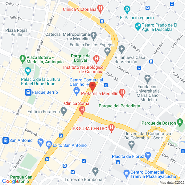 Map of Fundación Rodrigo Arroyave