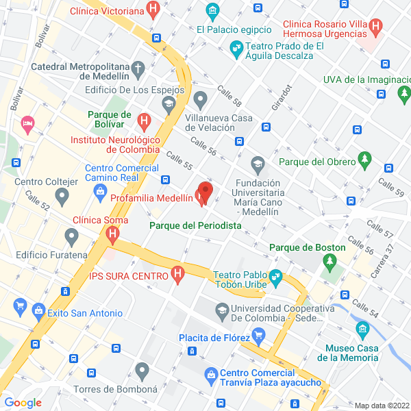 Map of Hogar Cristo Obrero