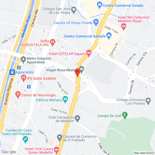 Map of Hmd Investigaciones Clinicas S.A.S.