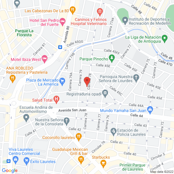 Map of Guardería Caricias