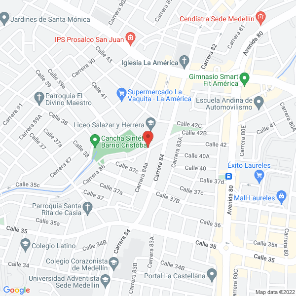 Map of Floristeria Monarca Medellín