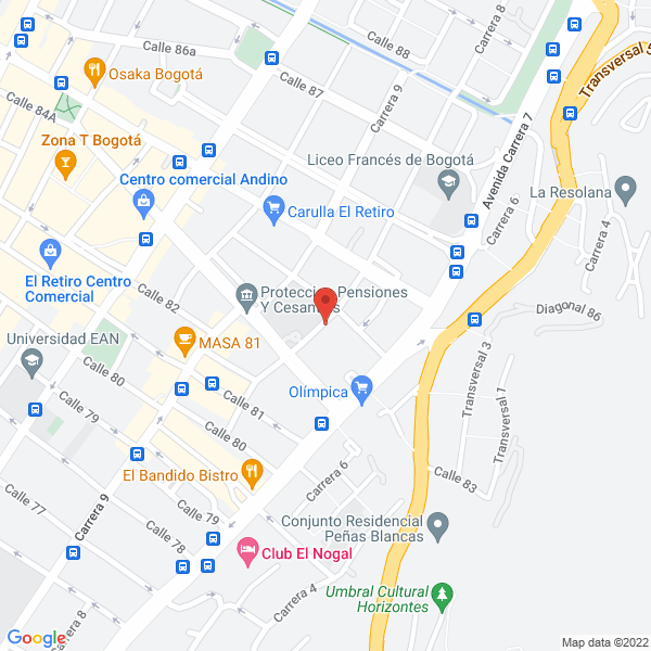 Map of Inversiones Ovalle & Cía. S. En C.