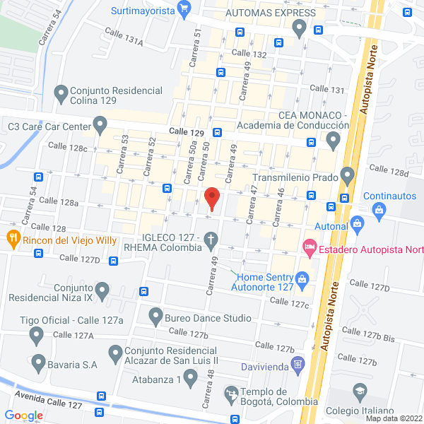 Map of Inversiones Quirumedicas S.A.S.