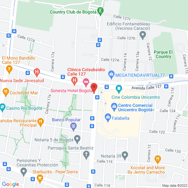 Map of Inversiones S M Y Cía S En C