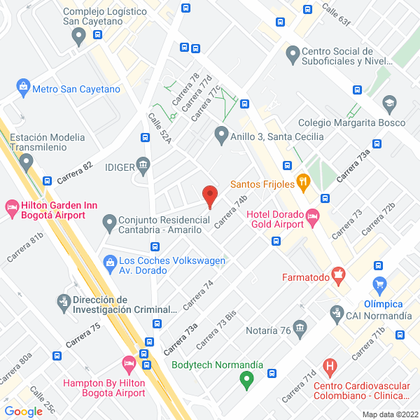 Map of Investigacion Y Consultoría Especializada Ltda.