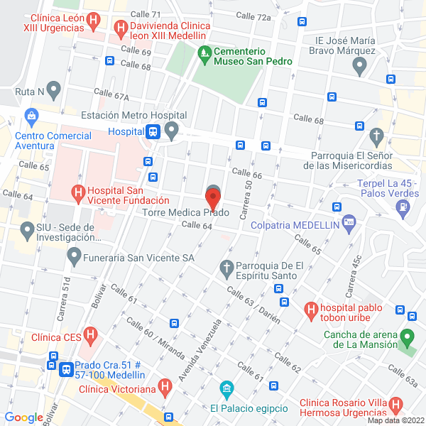Map of Laboratorio De Patología Y Citología Ricardo Aníbal Mesa