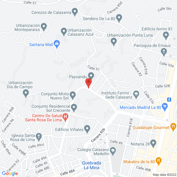 Map of Maderitas