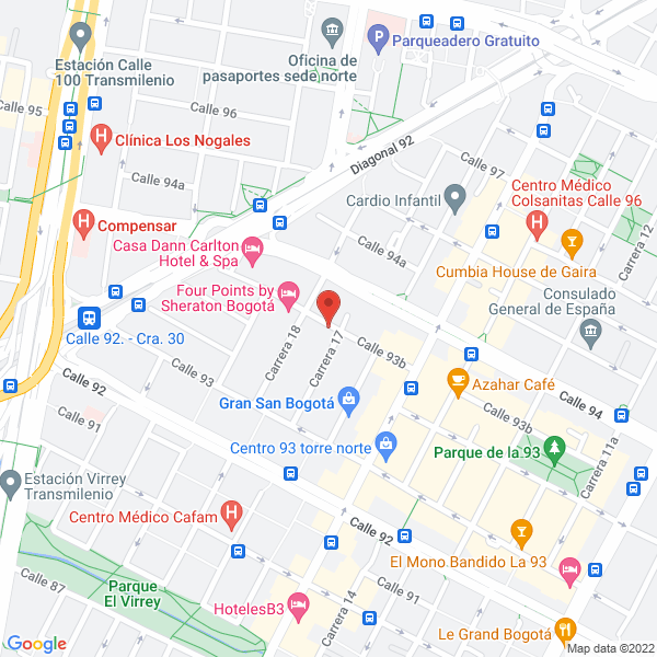Map of Nesa Negocios Estructurados S.A.