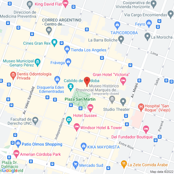 Map of Via Santina