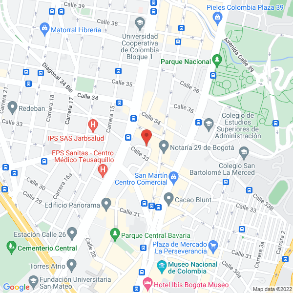 Map of Rentec Rentabilidad Y Tecnología S.A.S.