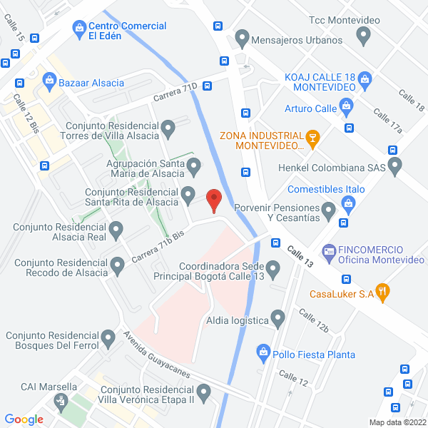 Map of Representaciones G&M S.A.S.