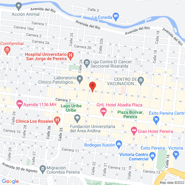 Map of Dr Adriana Lucia Alvarez Castaño