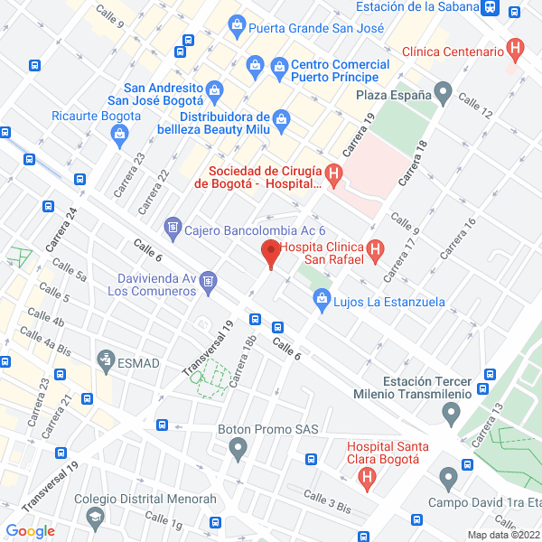 Map of Almacen Carfrenos Ltda.
