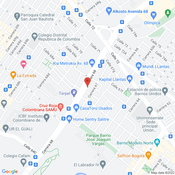 Map of Ingeniería Gastronómica S.A.S.