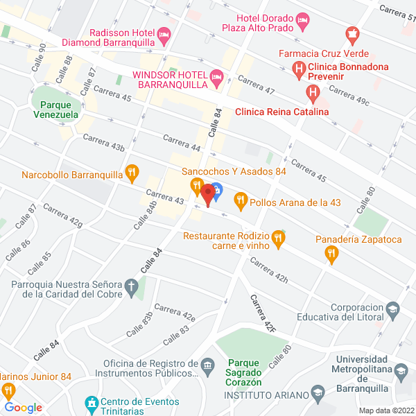 Map of Inversiones Acosta Prada & Cia S.A.