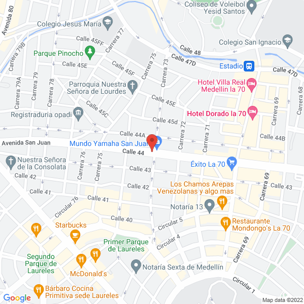 Map of La Exquisita Arepa De Chocolo
