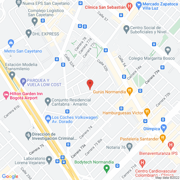 Map of Los Autos La Sabana S.A.S.